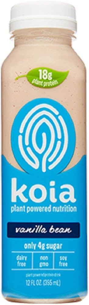 Koia Plant Powered Nutrition Dairy Free Vanilla Bean Drink, 12 Ounce (pack Of 6) | Amazon (US)
