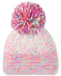 Girls Confetti Pom Pom Beanie | The Children's Place  - MULTI CLR | The Children's Place
