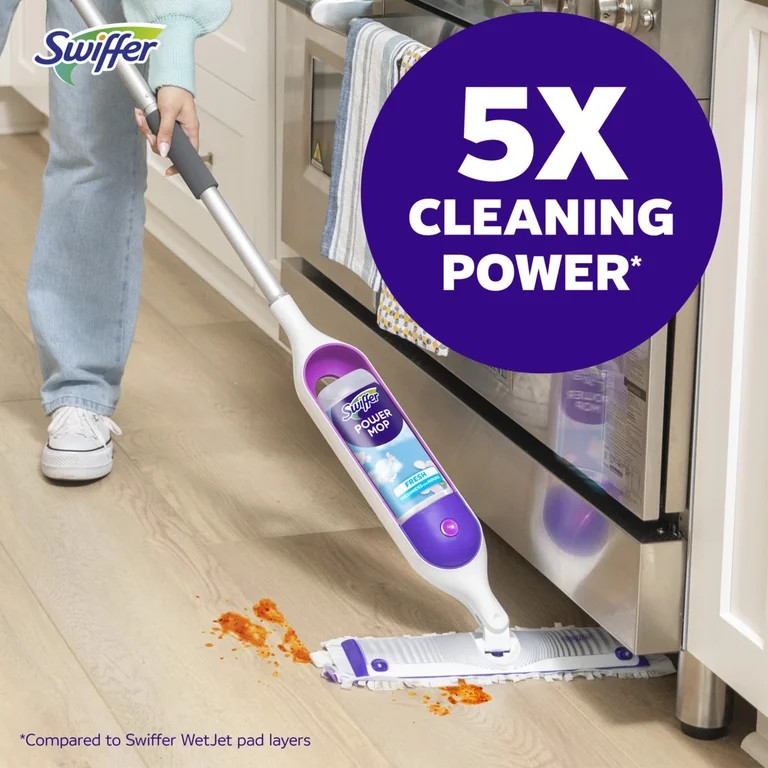 Swiffer Power Mop, Floor Cleaner, Tile, Vinyl, Laminate, Wood, Floor Cleaner, Cleaning Set | Walmart (US)