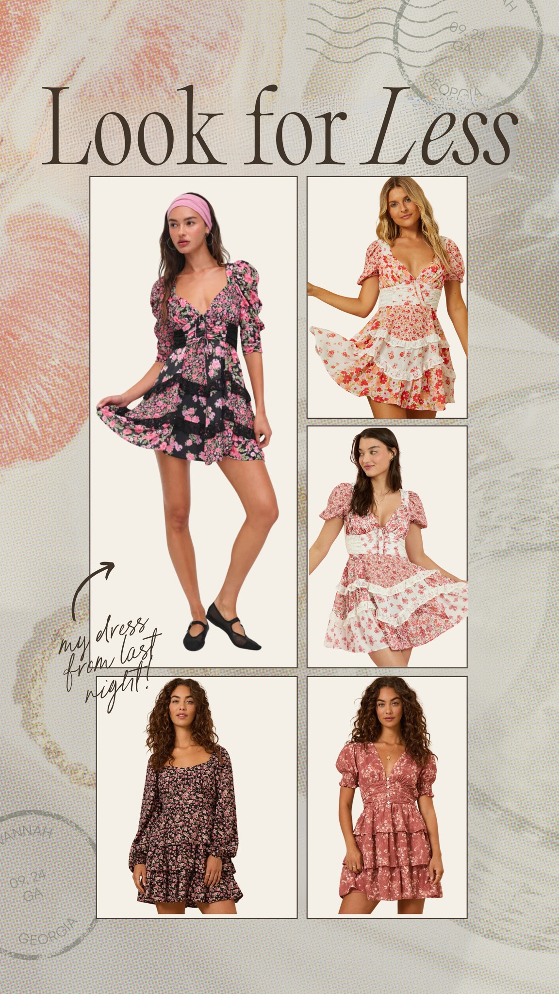 Found some very similar dresses to mine from last night for under $100! They are also doing buy one get one 50% off if you are looking for dresses for a few different occasions💞 #lookforless #dress #garden 

#LTKStyleTip #LTKFallSale #LTKMidsize