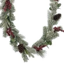 6ft. Flocked Red Berry Pine Garland by Ashland® | Michaels Stores