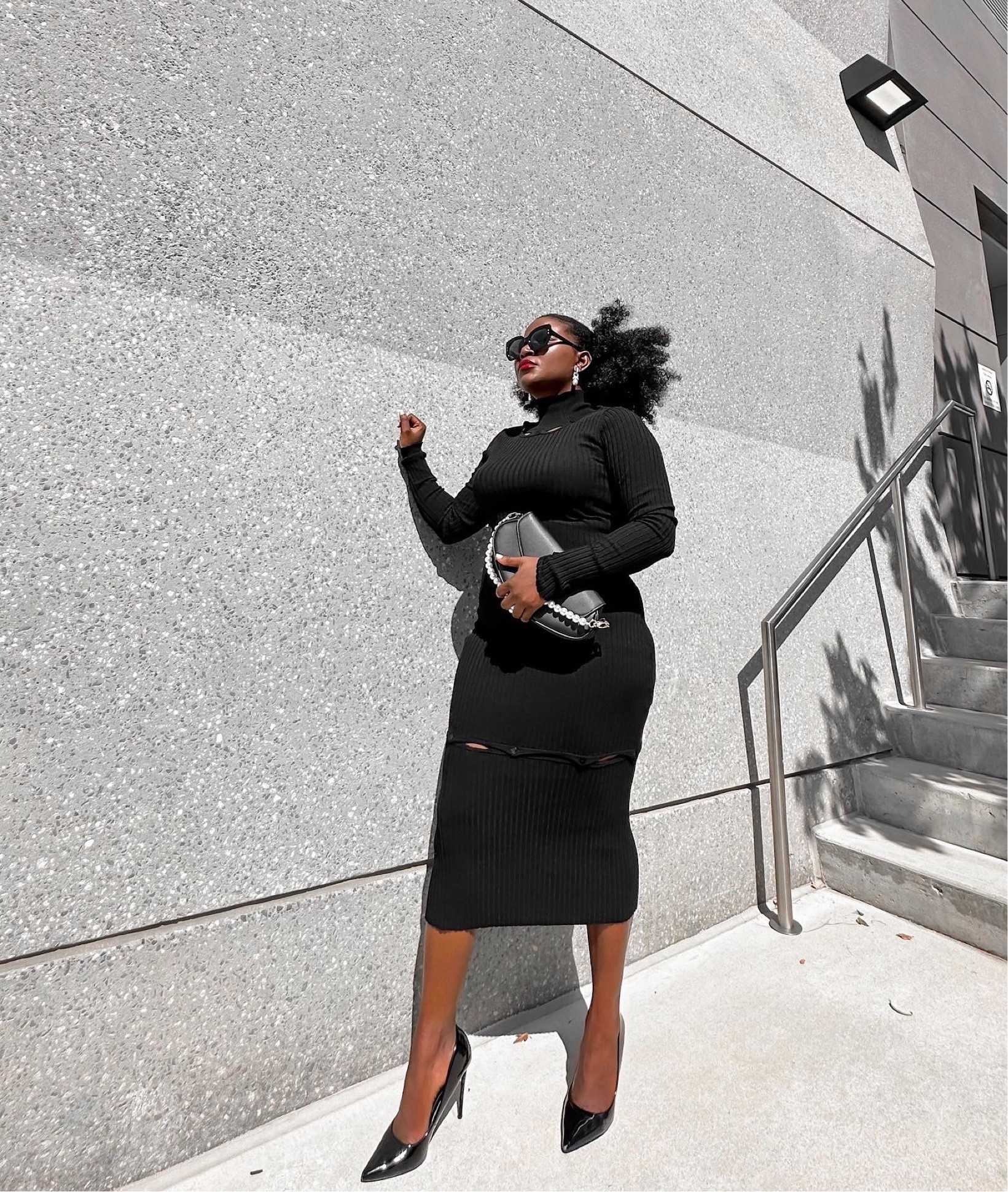 Ahhh how I adore this Two in one cut out black dress. 

Take this dress from day to night by removing the detachable Collar (turtleneck) and Mini Skirt. 

Brunch outfit idea, Spring little black dress , wedding guests outfits, wedding guest dress , Date night outfit, black dress. Petite fashion, LTKcurves , LTKshoecrush 

#LTKfit #LTKstyletip #LTKU