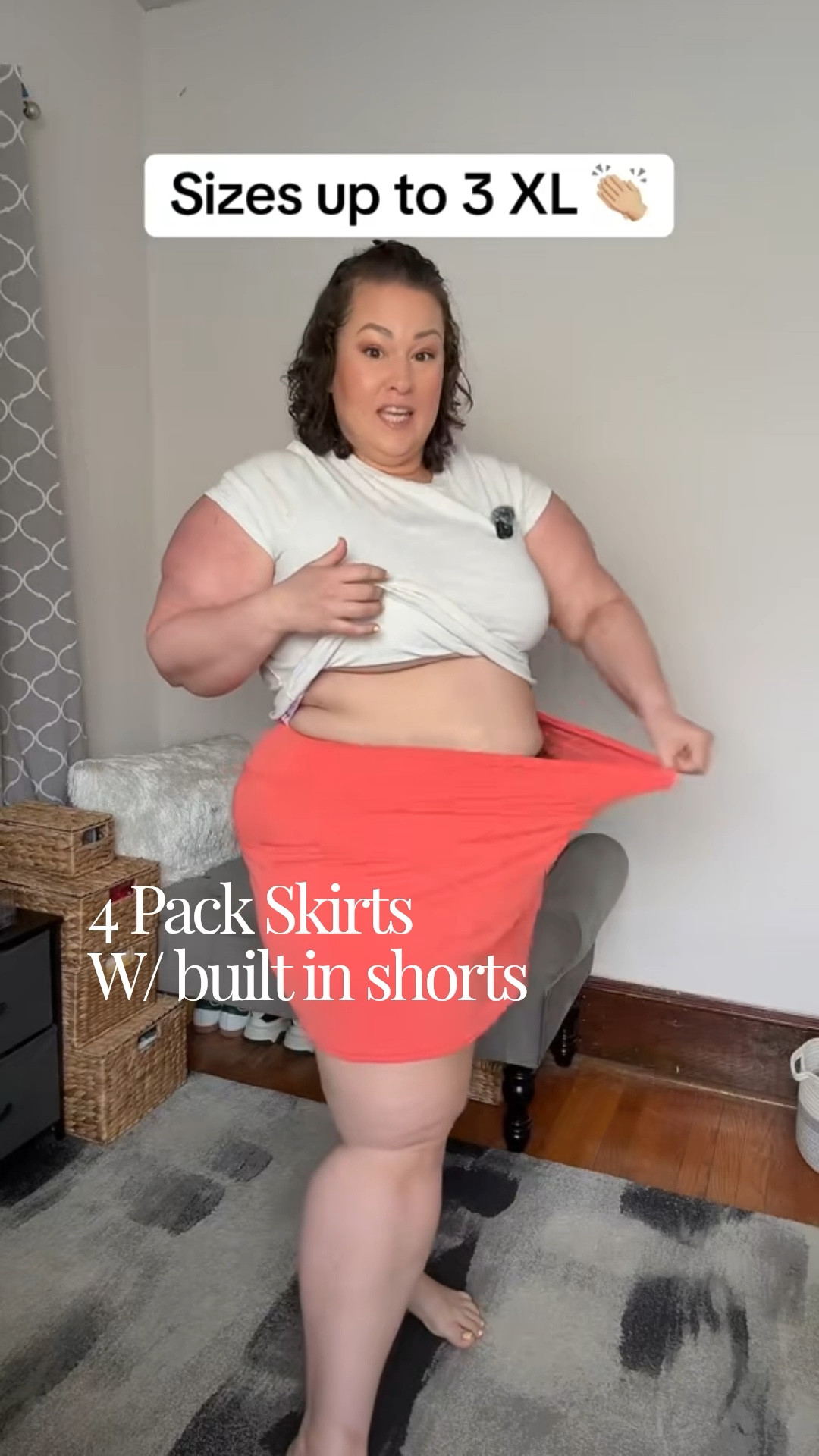 4 pack skirts with built in shorts ✨

#skirts #skirt 
Skirt 

#LTKPlusSize