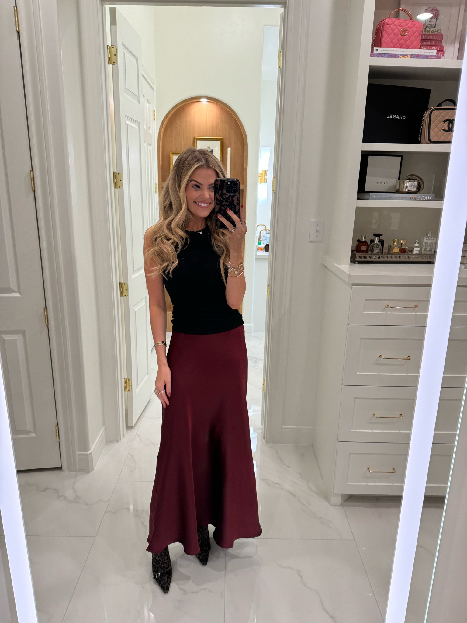 This burgundy red color is so stunning for the fall! So many ways you can style this skirt for the holidays, it’s so classy! (wearing a size XS in the skirt) code JESS20 for my jewelry!

Fall outfit, fall trend, maxi skirt, holiday outfits, holiday style, casual outfit

#LTKHoliday #LTKSeasonal #LTKStyleTip