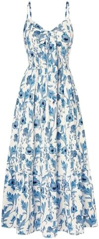 GRACE KARIN Womens Summer Floral Maxi Dresses 2026 Long Flowy Boho Dress Beach Vacation Sundresse... | Amazon (US)