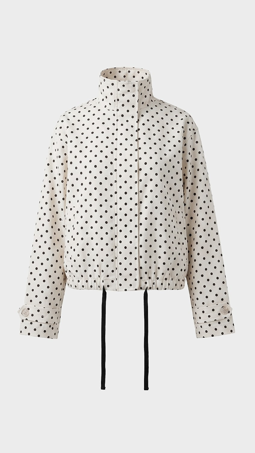 Bailey Rose Polka Dot Jacket Cream M | Shopbop