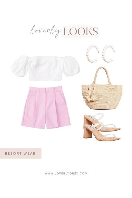 The perfect pink shorts and cropped top would be perfect for resort vacation! 

#LTKstyletip #LTKFind #LTKSeasonal