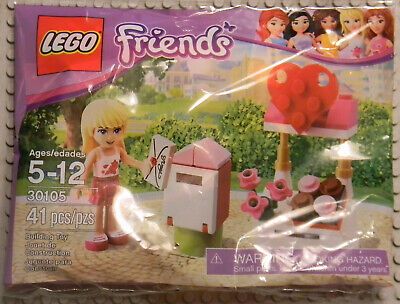 Lego Friends Mini Set 30105 Stephanie Valentine Mailbox 2013 Retired NEW SEALED | eBay US