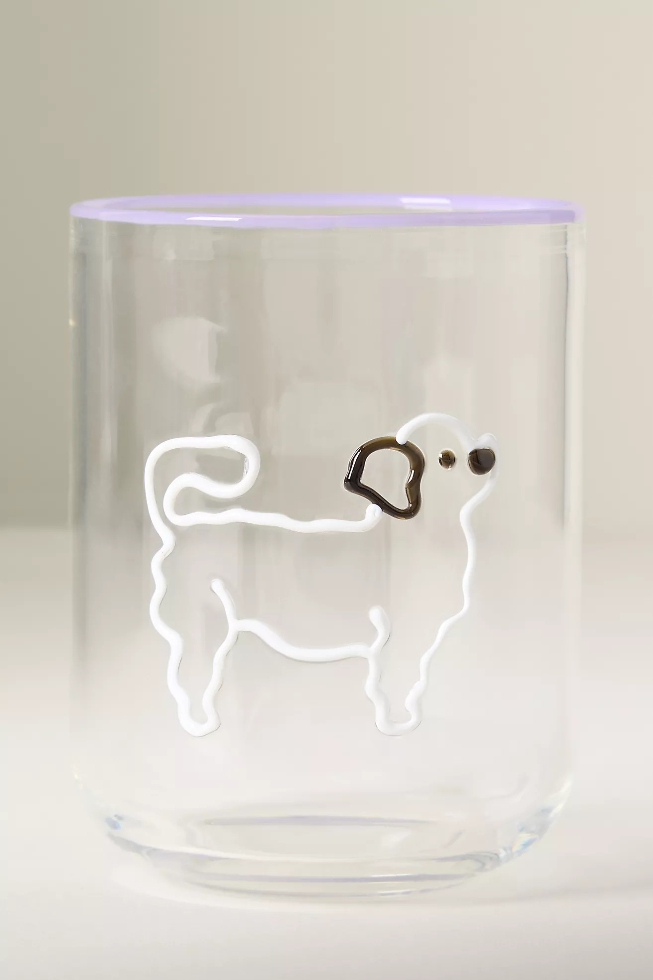 The Love Notes Icon Juice Glass: Dog Edition | Anthropologie (US)