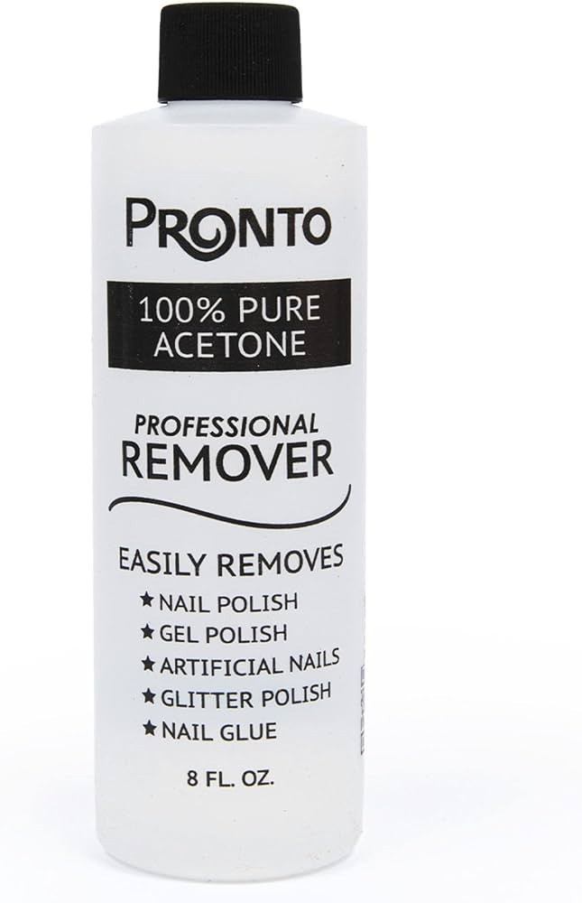 Pronto 100% Pure Acetone - Quick, Professional Nail Polish Remover - For Natural, Gel, Acrylic, S... | Amazon (US)