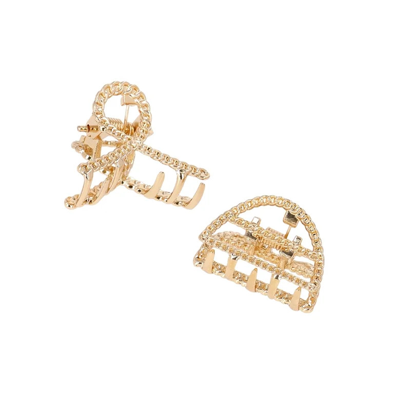 Time and Tru 4-Pack Mini Metal Claw Set | Walmart (US)