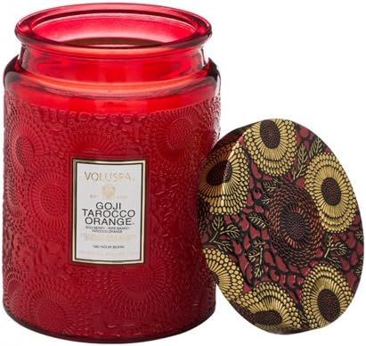 Voluspa Goji Tarocco Orange Candle | Large Glass Jar | 18 Oz | 100 Hour Burn Time | All Natural W... | Amazon (US)