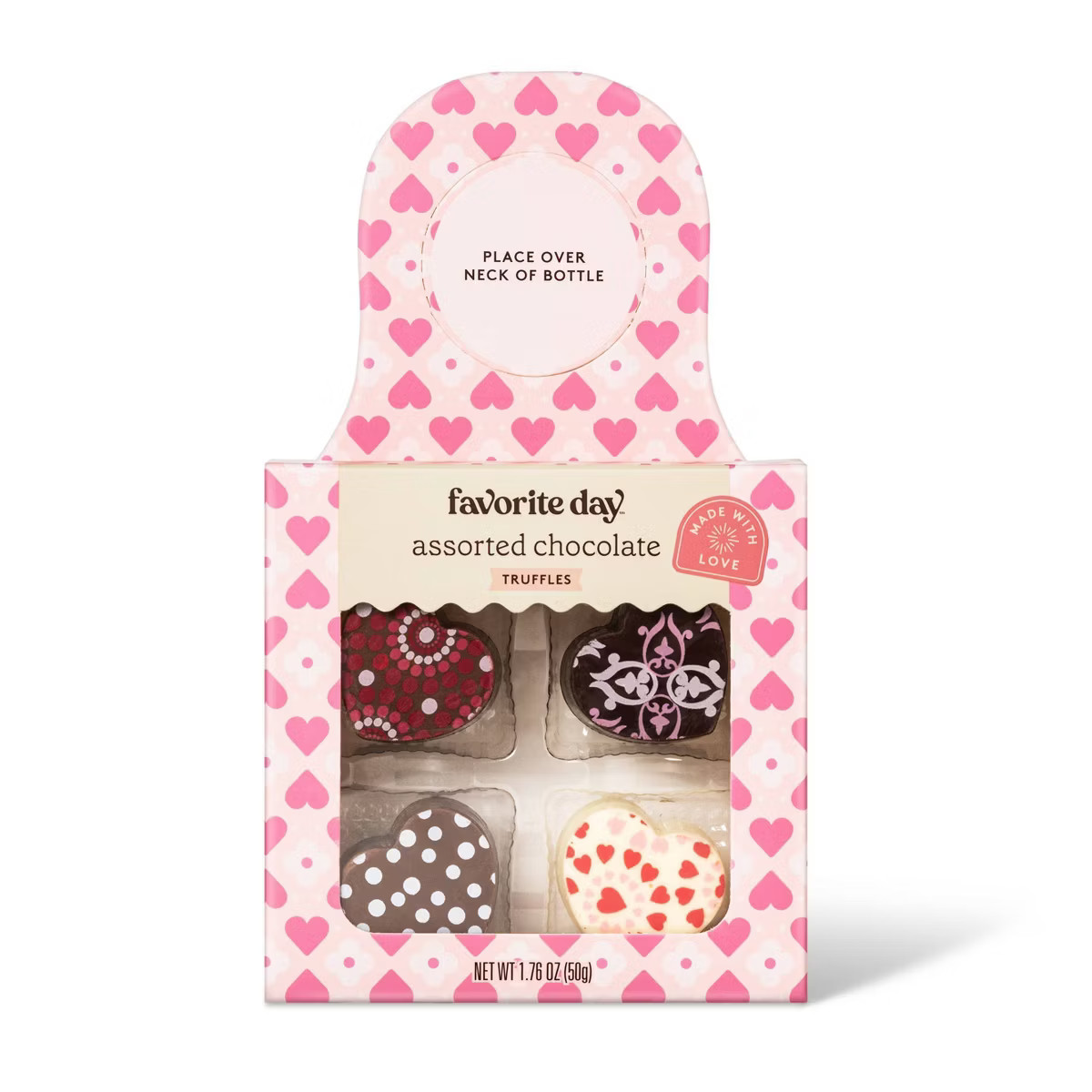Valentine's Assorted Chocolate Truffles Candy Box - 2oz/4ctoz - Favorite Day™ | Target