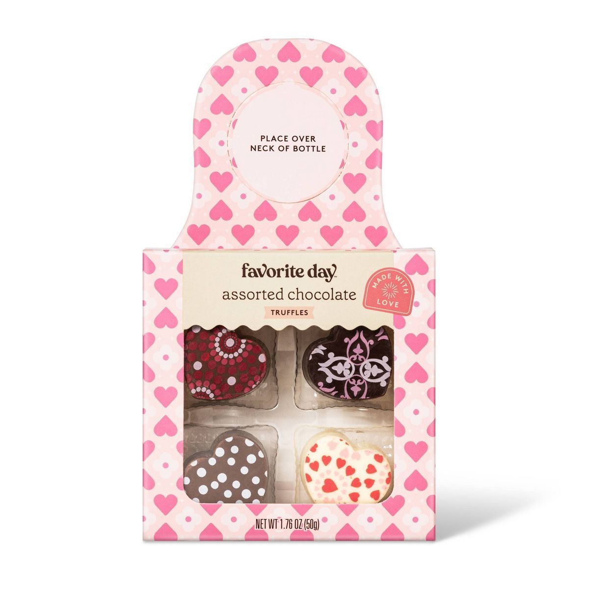Valentine's Assorted Chocolate Truffles Candy Box - 1.76oz - Favorite Day™ | Target