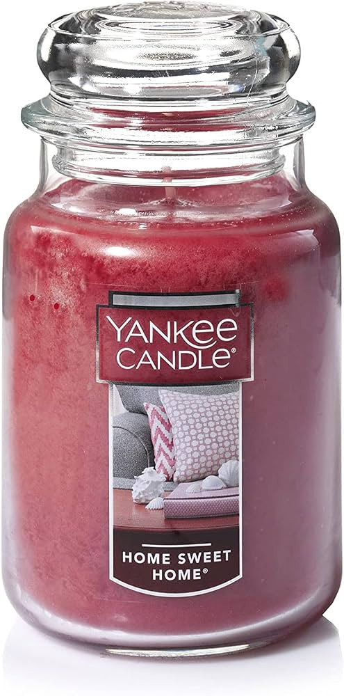Yankee Candle Home Sweet Home Scented, Classic 22oz Large Jar Single Wick Candle, Over 110 Hours ... | Amazon (US)