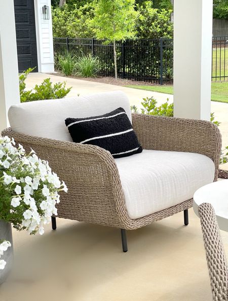 My outdoor wicker chair is back in stock this year!  

Patio furniture, white concrete coffee table 

#LTKstyletip #LTKSeasonal #LTKhome