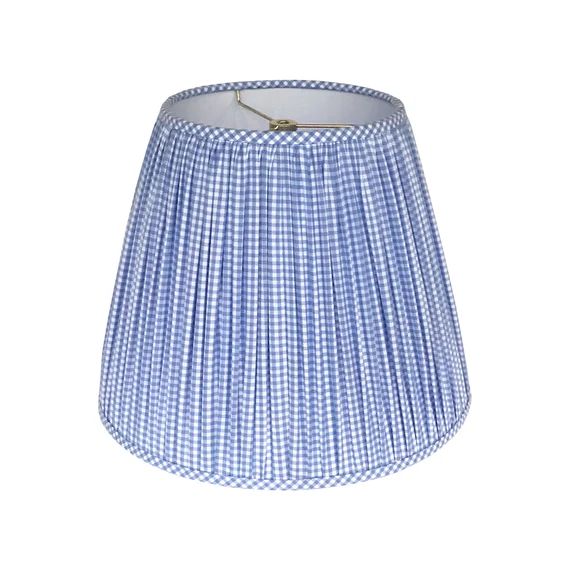 Periwinkle Blue Gingham Gathered Lamp Shade  Small Multiple | Etsy | Etsy (US)