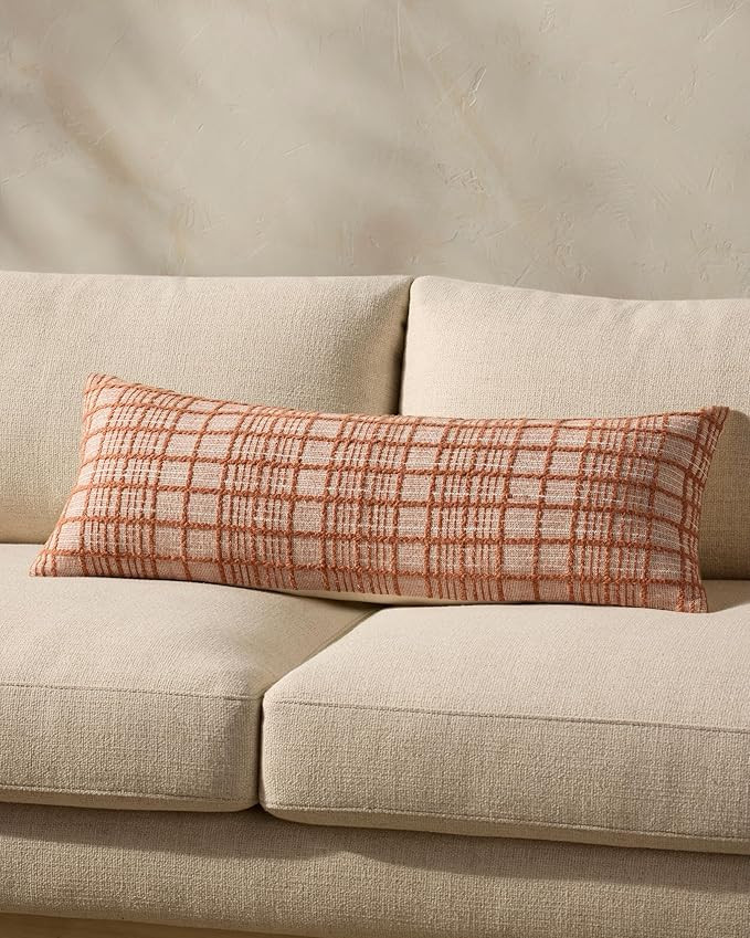 Loloi Magnolia Home by Joanna Gaines Liv Collection PMH0064 Rust 13'' x 35'' Cover w/Down Pillow | Amazon (US)