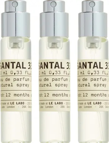 Santal 33 Eau de Parfum Travel Tube Refill Trio | Nordstrom