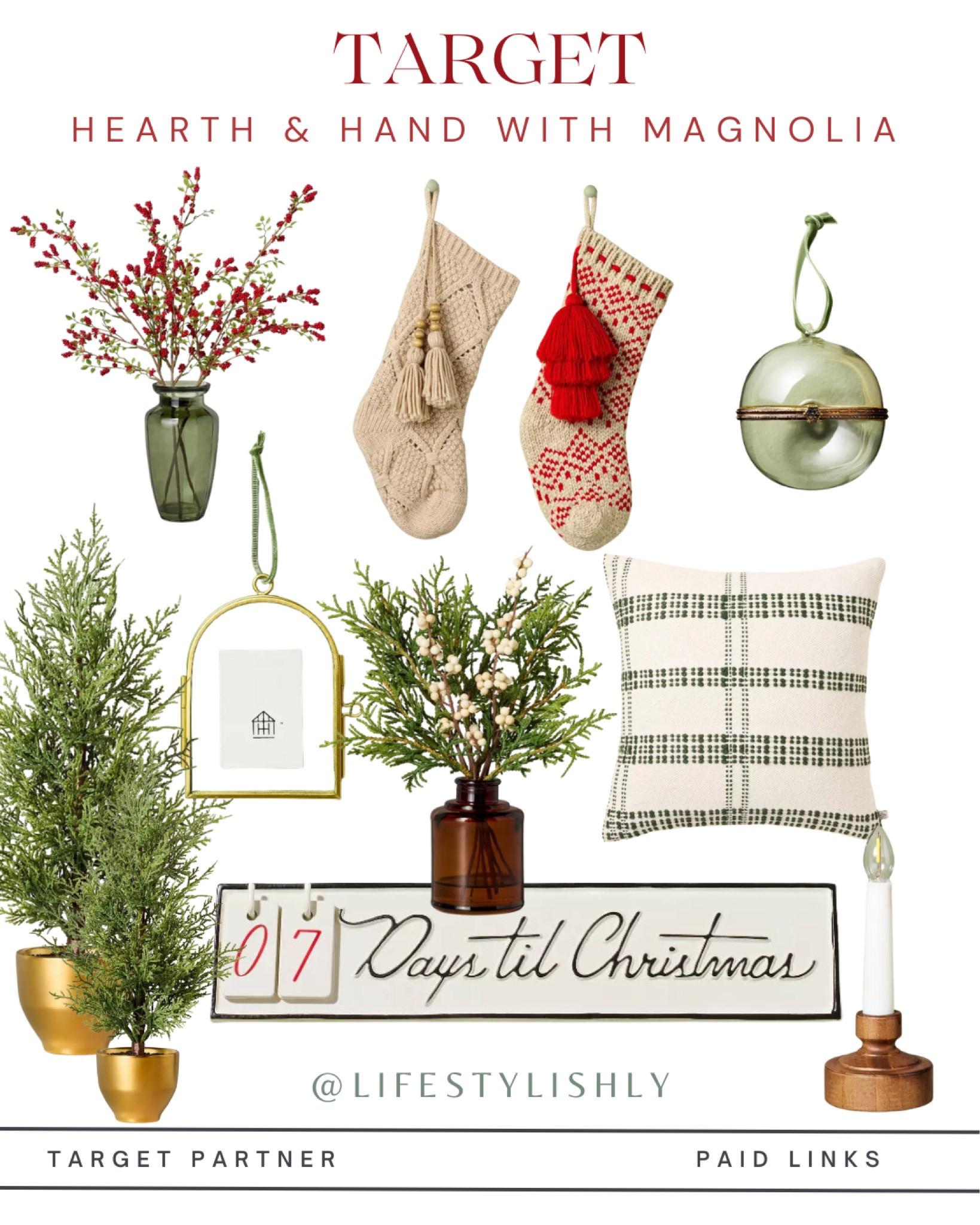 🎄 The new holiday drop from Target is here, and trust me—you don’t want to wait! ✨ Studio McGee and Hearth & Hand have outdone themselves this season, with pieces that are perfect for creating cozy, elevated holiday vibes. These collections always sell out fast, so grab your favorites before they’re gone!