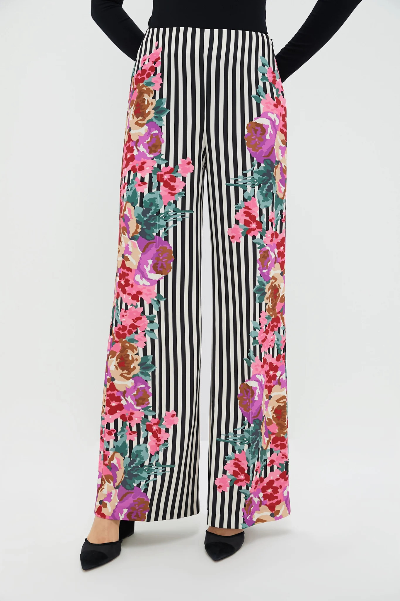 Flowering Trellis Drapey Twill Erin Pants | Tuckernuck (US)