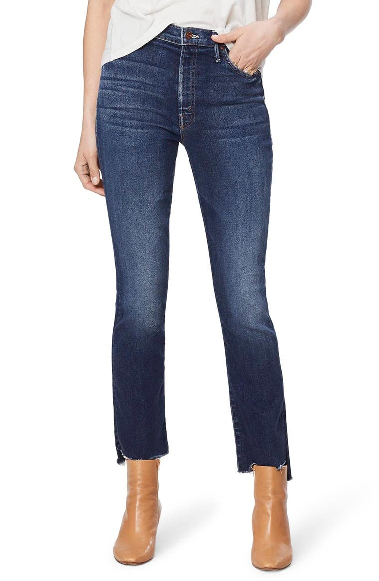 The Insider High Waist Crop Step Fray Jeans | Nordstrom