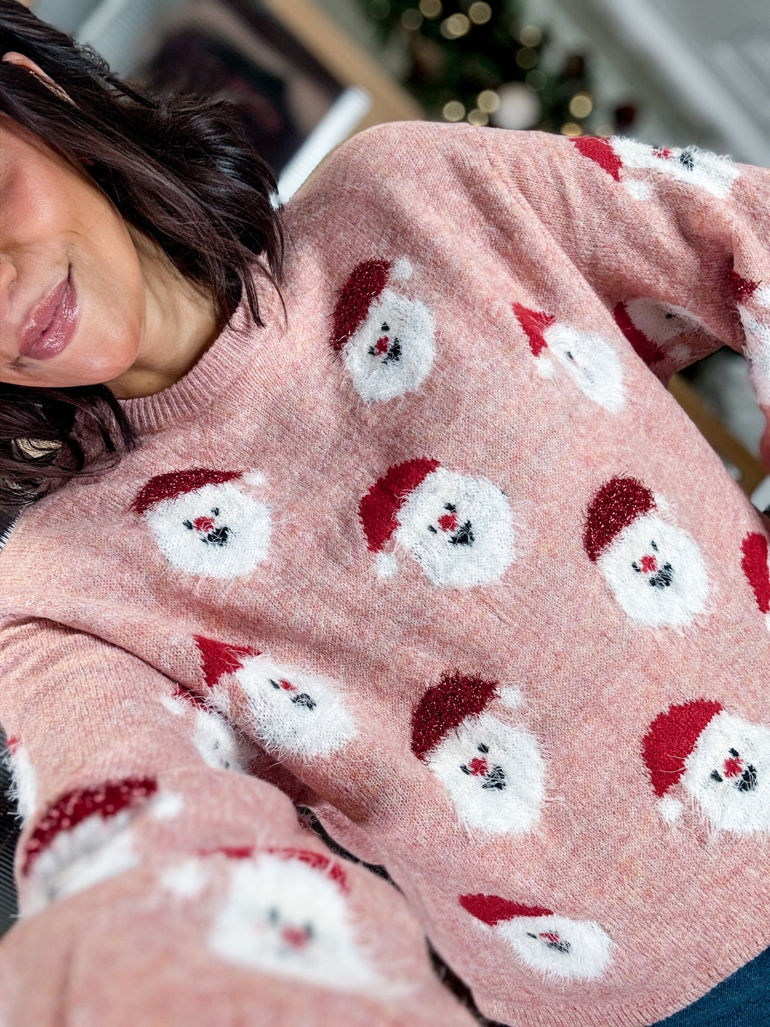 Cutest Santa sweater ! 
Wearing small

#LTKootd #LTKHoliday #LTKFindsUnder50