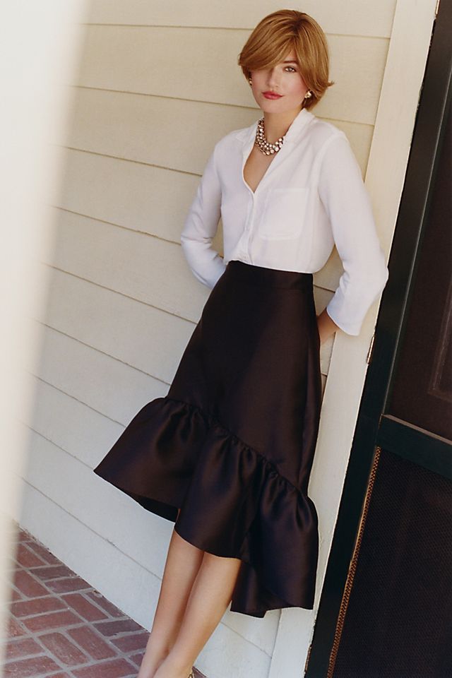Tiered Ruffled Maxi Skirt | Anthropologie (US)