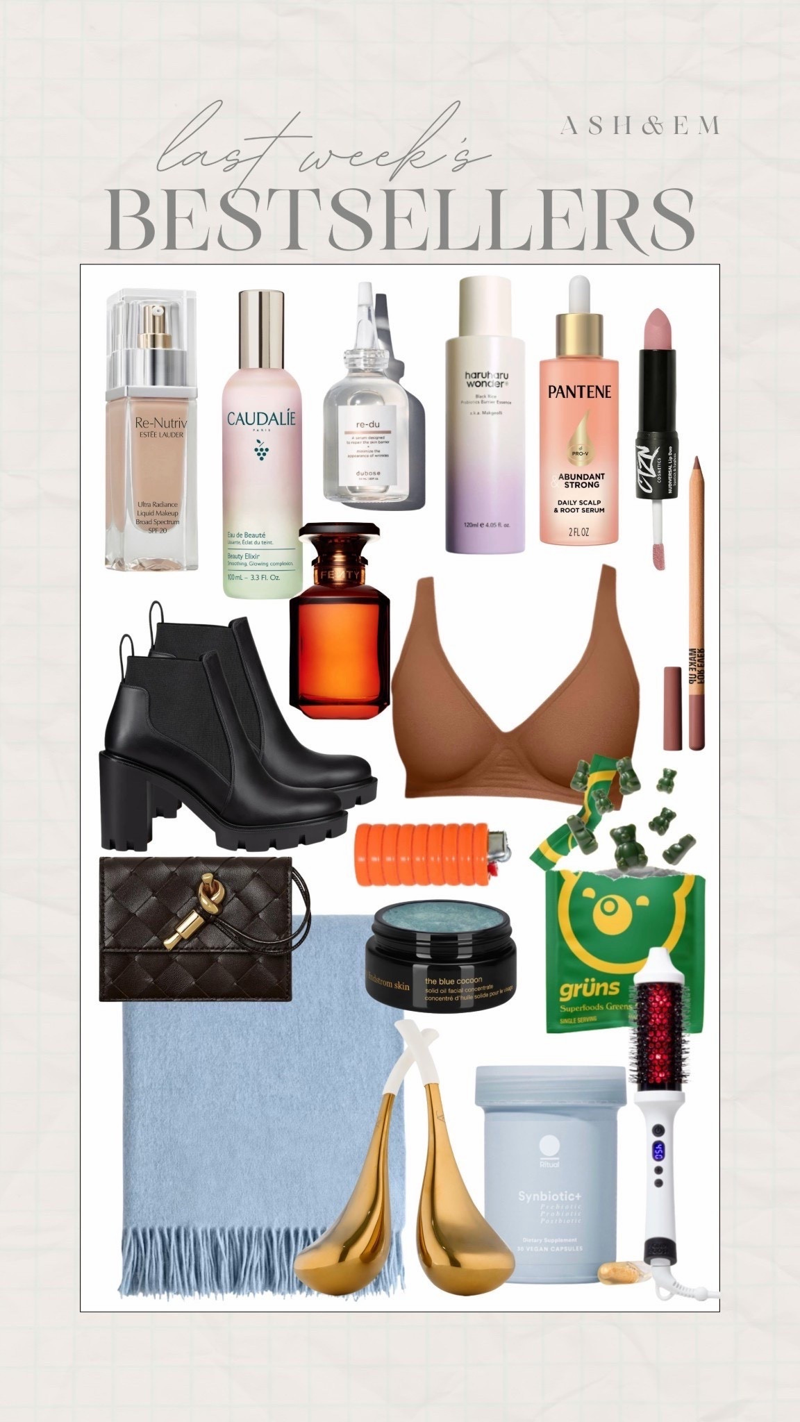 Last week’s best sellers!

best sellers, skincare, anti-aging, supplements, designer wallet

(FB)

#LTKselfcare #LTKBeauty