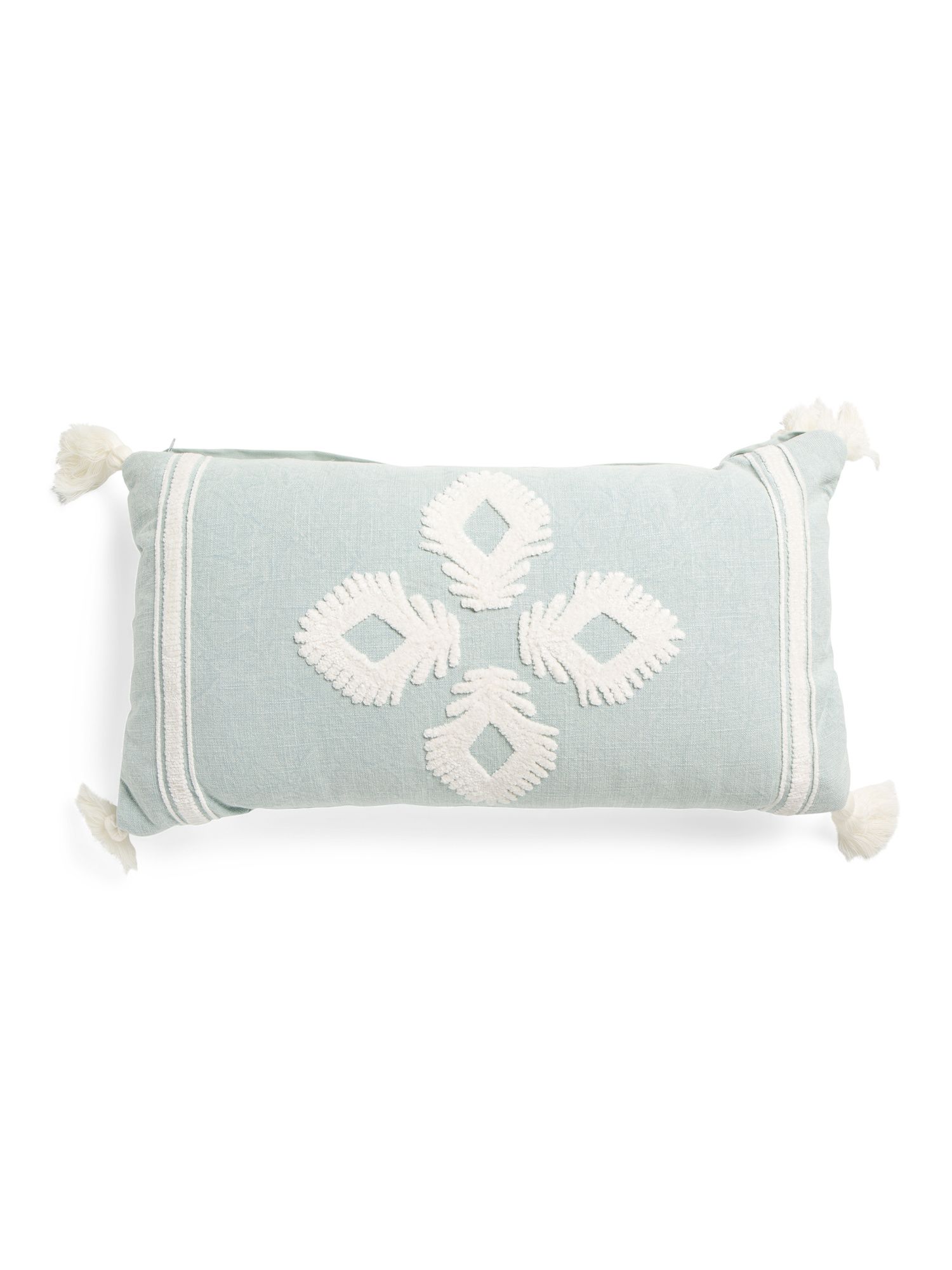14x26 Palisades Embroidered Tassel Pillow | Marshalls