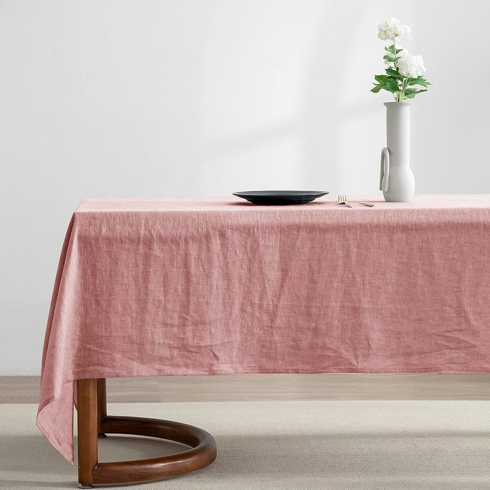 EVERLY 100% Pure Linen Rectangle Tablecloths 60x108Inches for Dining,Buffet Parties,Picnic,Events... | Amazon (US)