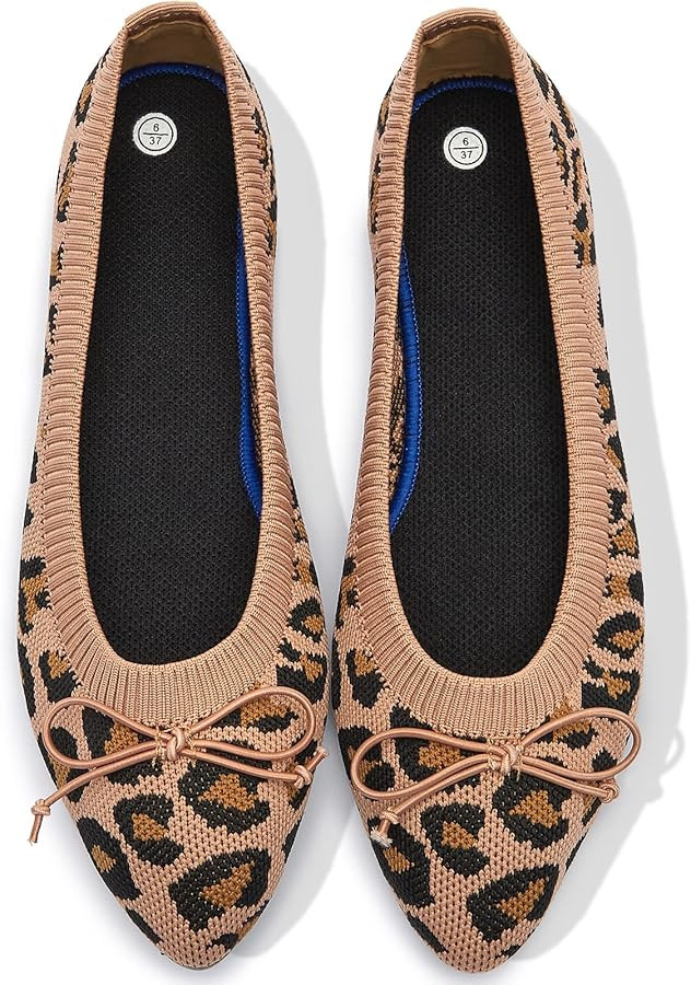 Shupua Women's Flats Black Flats Shoes Pointed Toe Ballet Flats Comfortable Bow Girls Flats Dress... | Amazon (US)