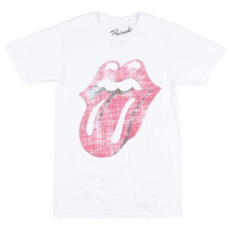 The Rolling Stones Forty Licks Album T-Shirt Mens Music Tees Distressed White | Walmart (US)