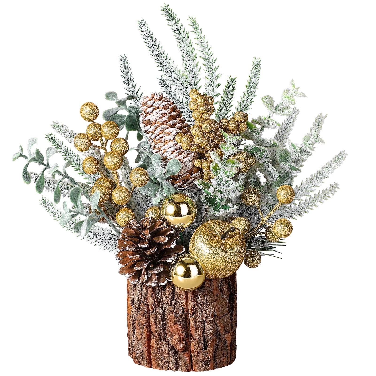 Ayieyill Small Christmas Tree, Artificial Mini Tabletop Christmas Tree Decorations with Christmas... | Walmart (US)