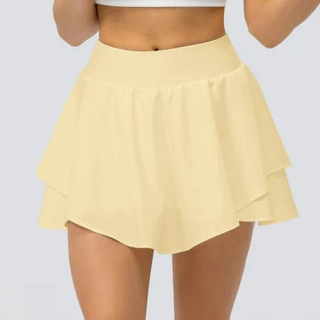 AYA Yoga Sports Skirt Loose And Breathable Running Skirt Pants Light Two Piece Fitness Short Skirt Half Skirt | Walmart (US)