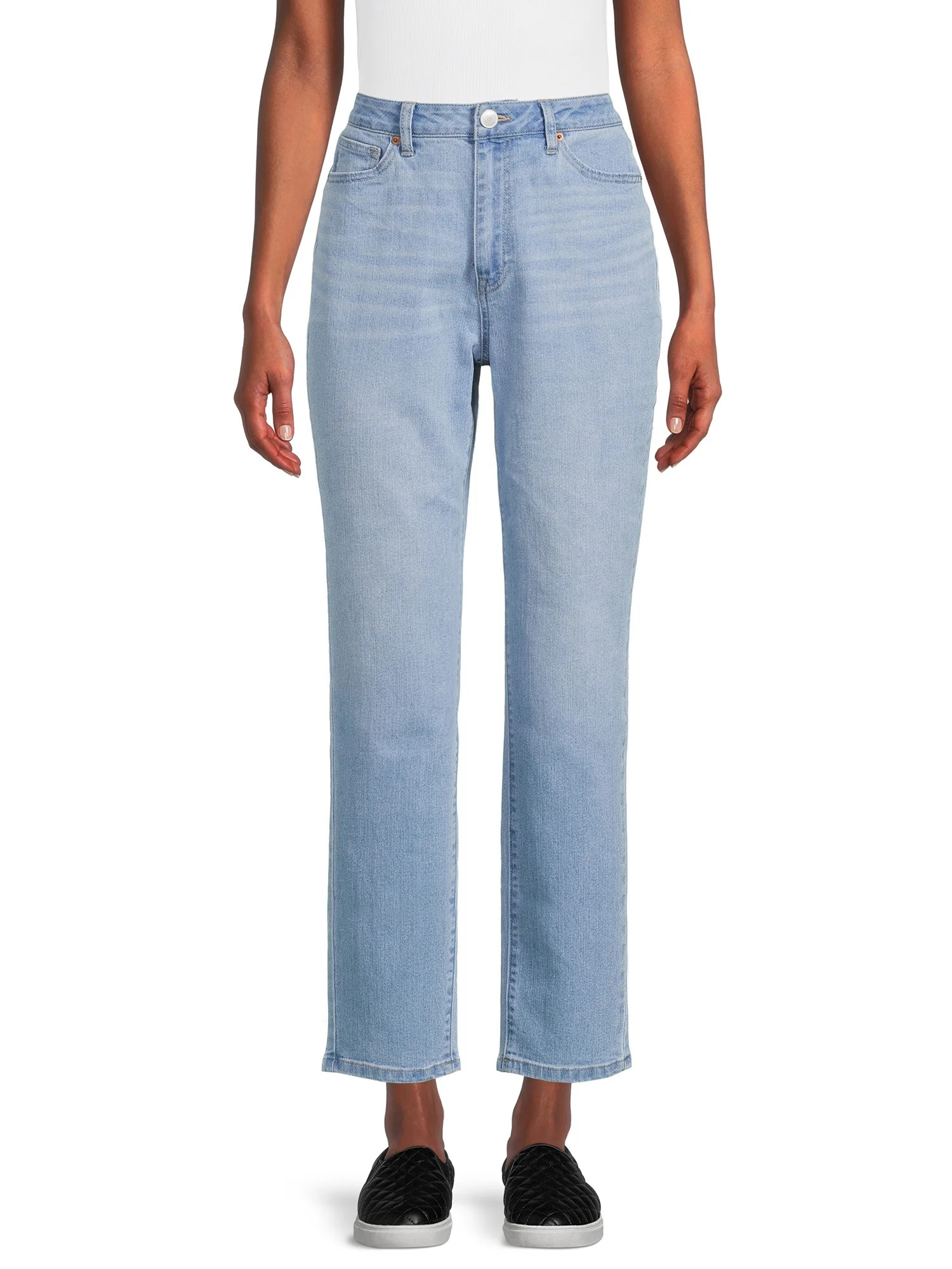 No Boundaries Juniors' High Rise Mom Jeans | Walmart (US)