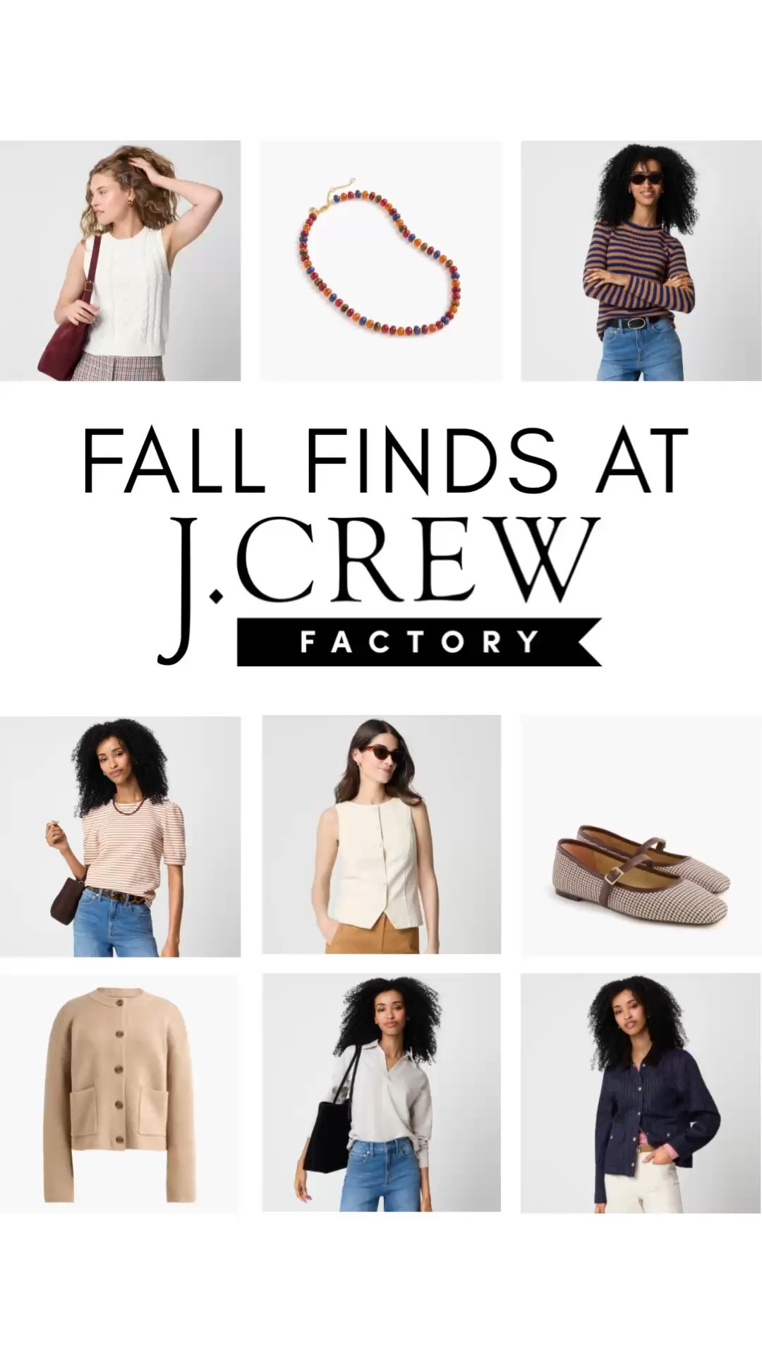 Don’t miss J. Crew Factory’s Labor Day sale - free shipping, 50% off everything, AND an extra 20% off orders $125+ with code FALLFORIT

I’m loving all the fall outfit inspiration at J. Crew Factory right now!

#LTKSaleAlert #LTKSeasonal #LTKstorytime