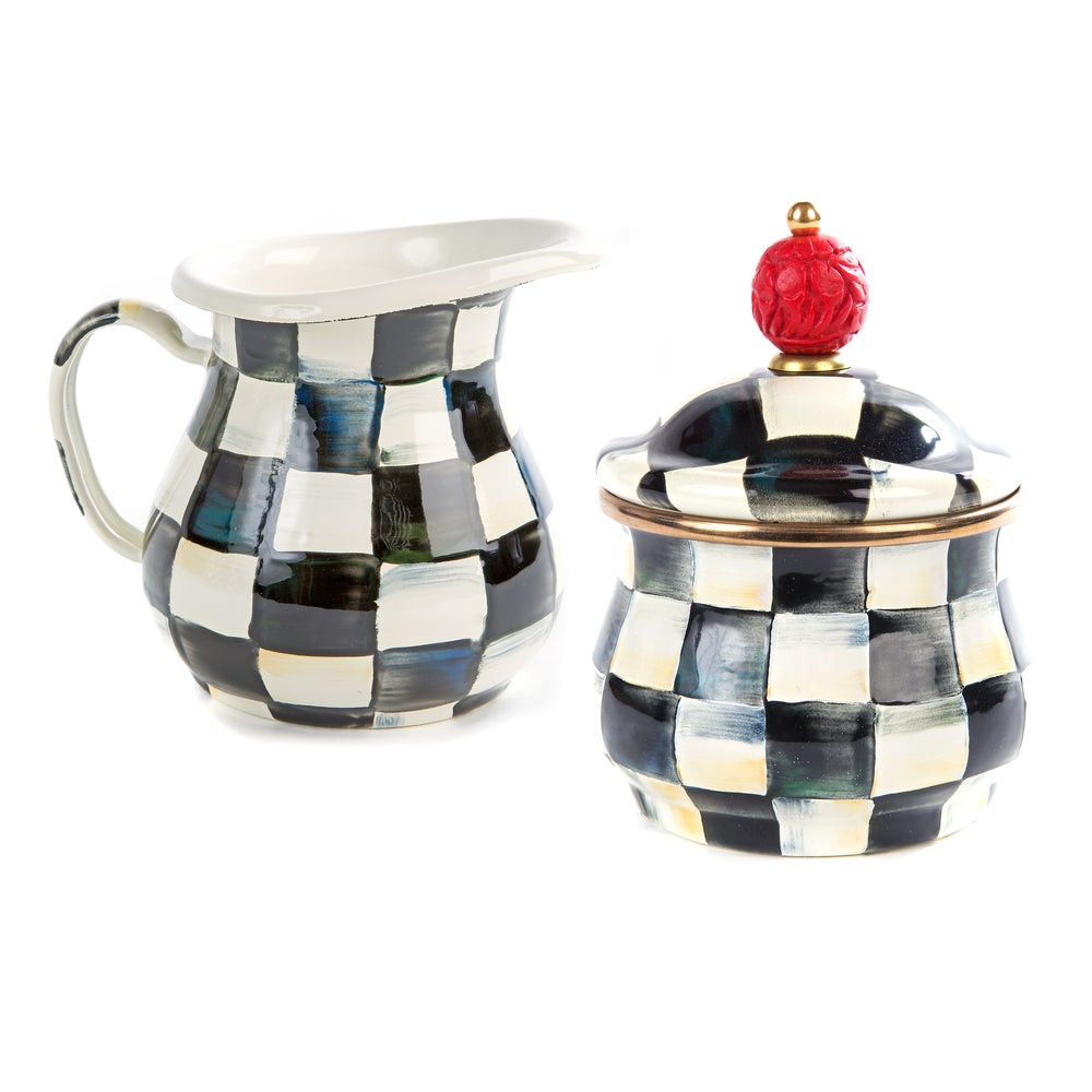 Courtly Check Creamer & Sugar Bowl Set | MacKenzie-Childs