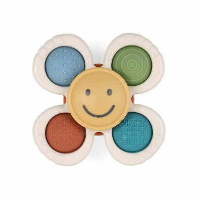 Itzy Ritzy Pop & Whirl Fidget Toy - Smile: Silicone, Fidget Spinner, 4.9 Inch, 0.213 lb | Target