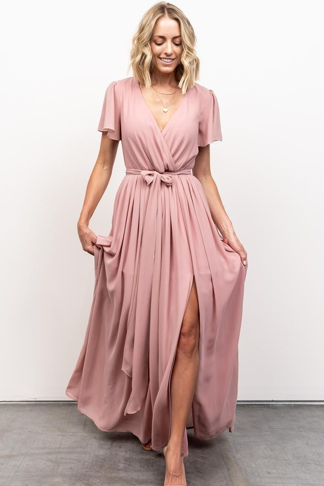 Kristina Maxi Dress | Dusty Rose | Baltic Born