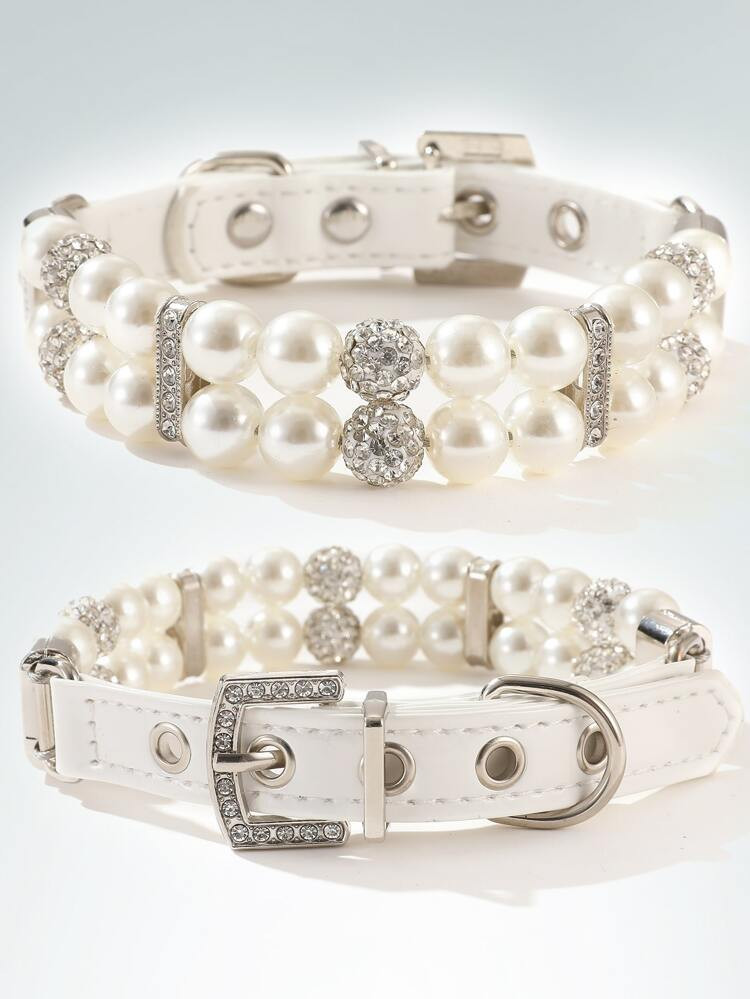 Faux Pearl Pet Collar | SHEIN