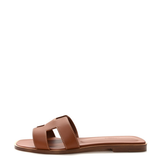 Box Calfskin Oran Sandals 39 Gold | FASHIONPHILE (US)