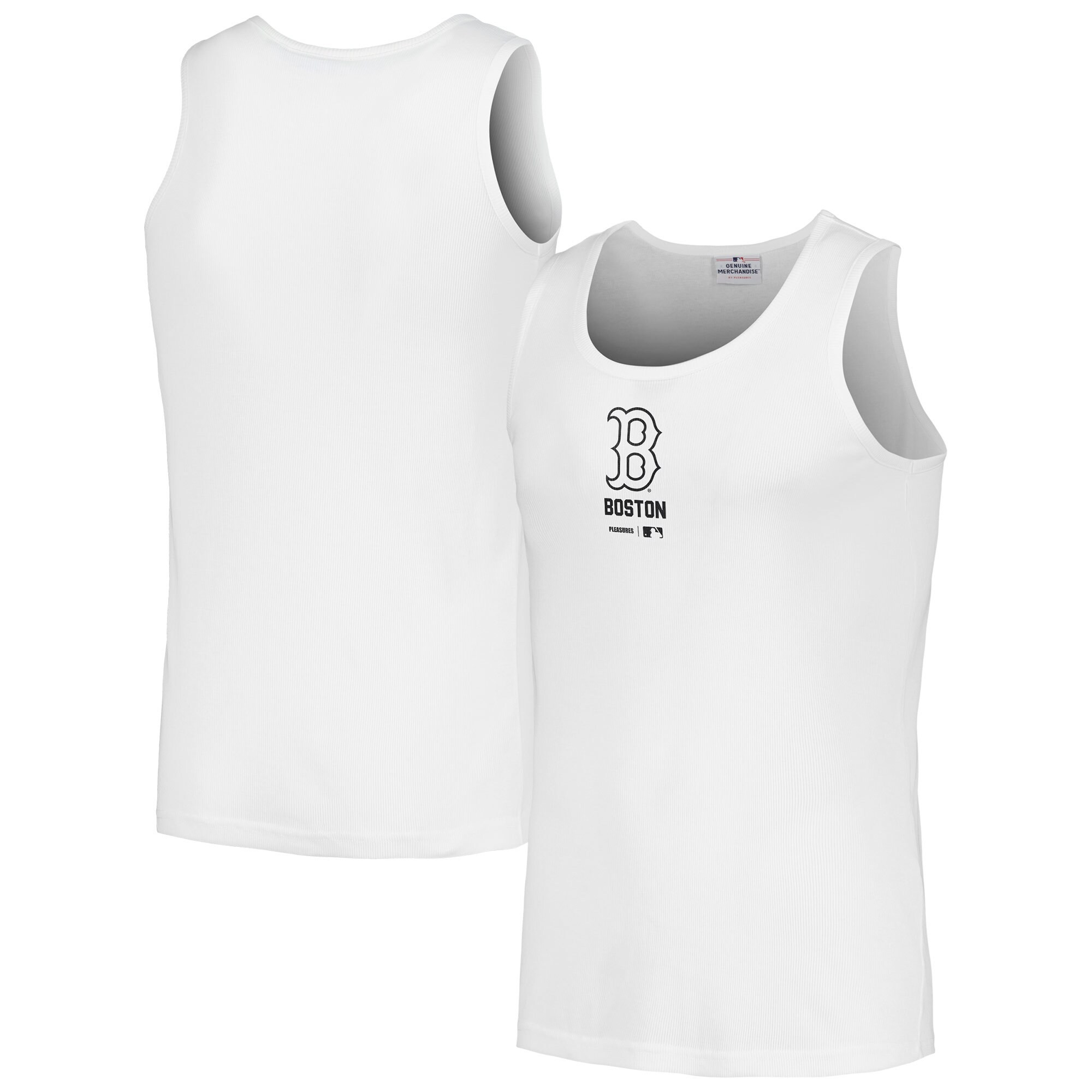 Men's Boston Red Sox  PLEASURES White Two-Pack Tank Top | MLB Shop