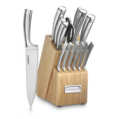 Cuisinart Professional Series 15 Piece Knife Block Set with Steel Blades for Precise Cutting, Lightweight, Durable & Dishwasher Safe | Wayfair North America
