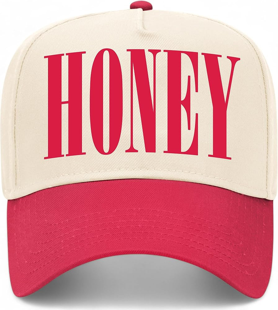 Honey Serif Vintage Trucker Hat | Premium Snapback Baseball Hat for Men & Women | Amazon (US)