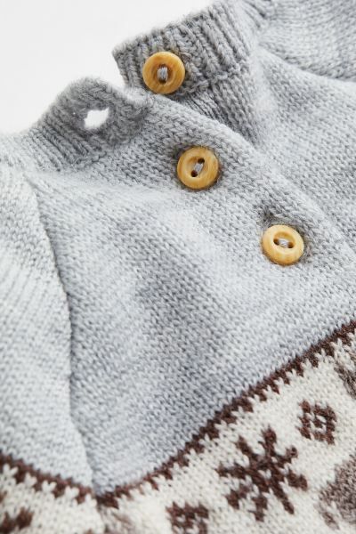 Jacquard-knit Wool Sweater | H&M (US)