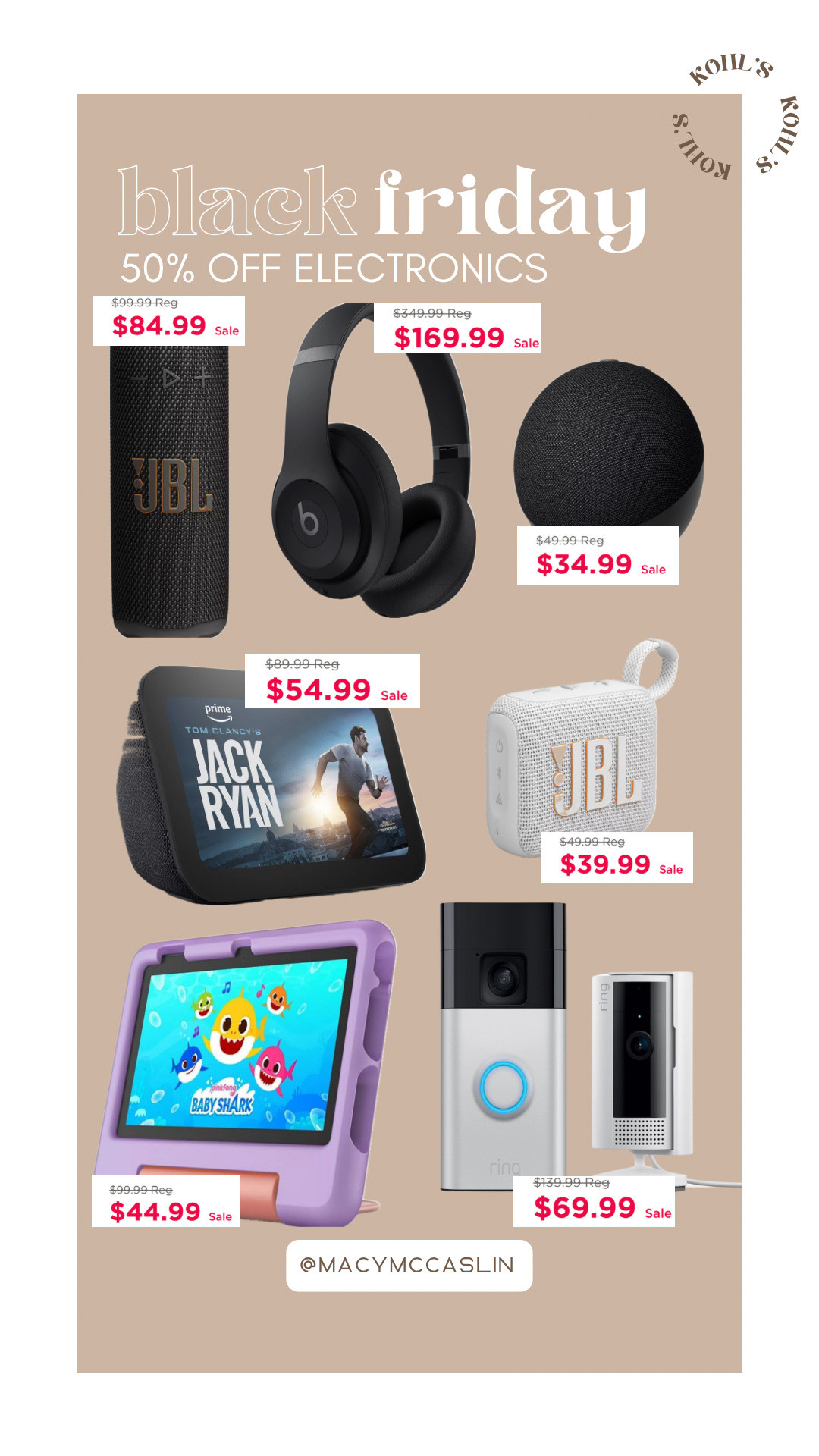 Kohls’s Black Friday deals — electronics!🎁

Sale, gifts for her, gifts for him, Christmas gift, gift guid

#LTKGiftGuide #LTKHoliday #LTKSaleAlert