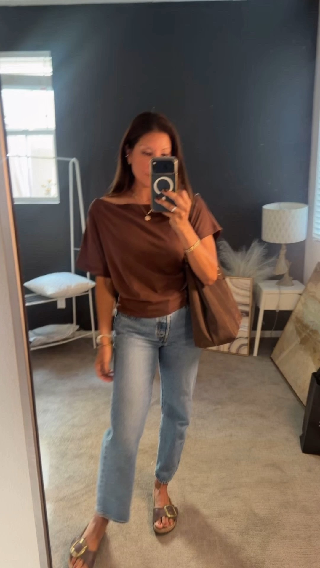 Saturday style with the family 

Jeans @levi wearing 25 
Top size small 
Shoes tts @Birkenstock US 

Fall fashion over 50

#LTKootd #LTKmomlife #LTKPetite