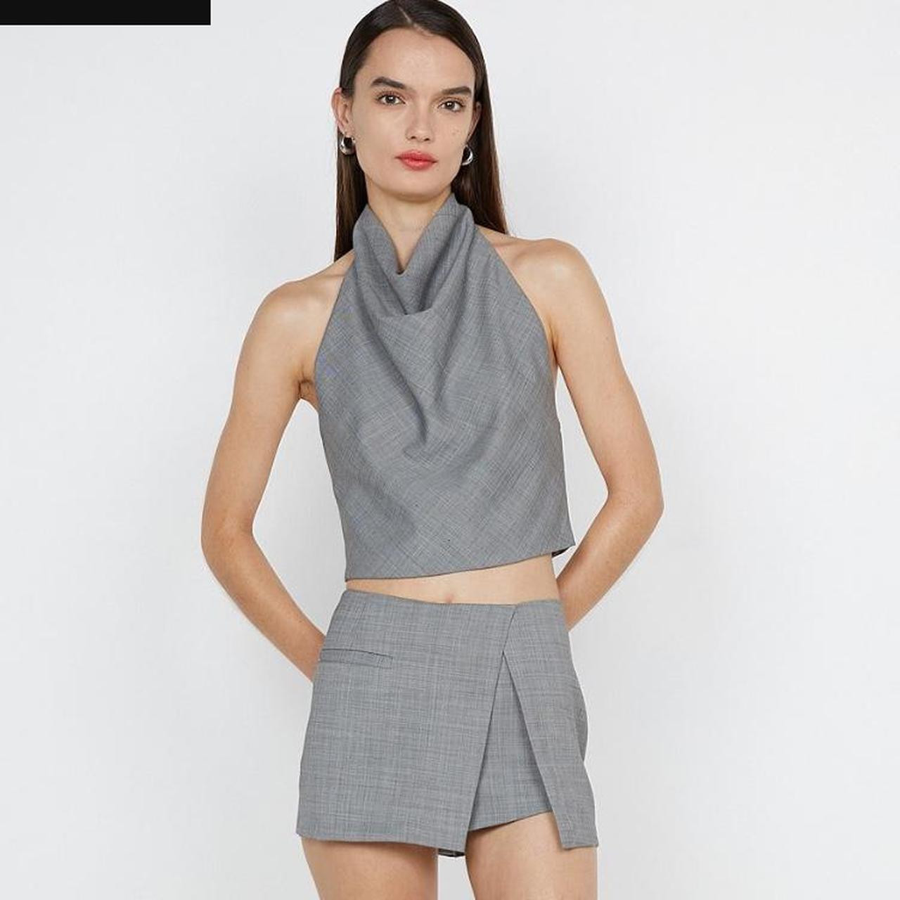 Bec & Bridge Women's Crop top - Grey/Silver | Depop AU