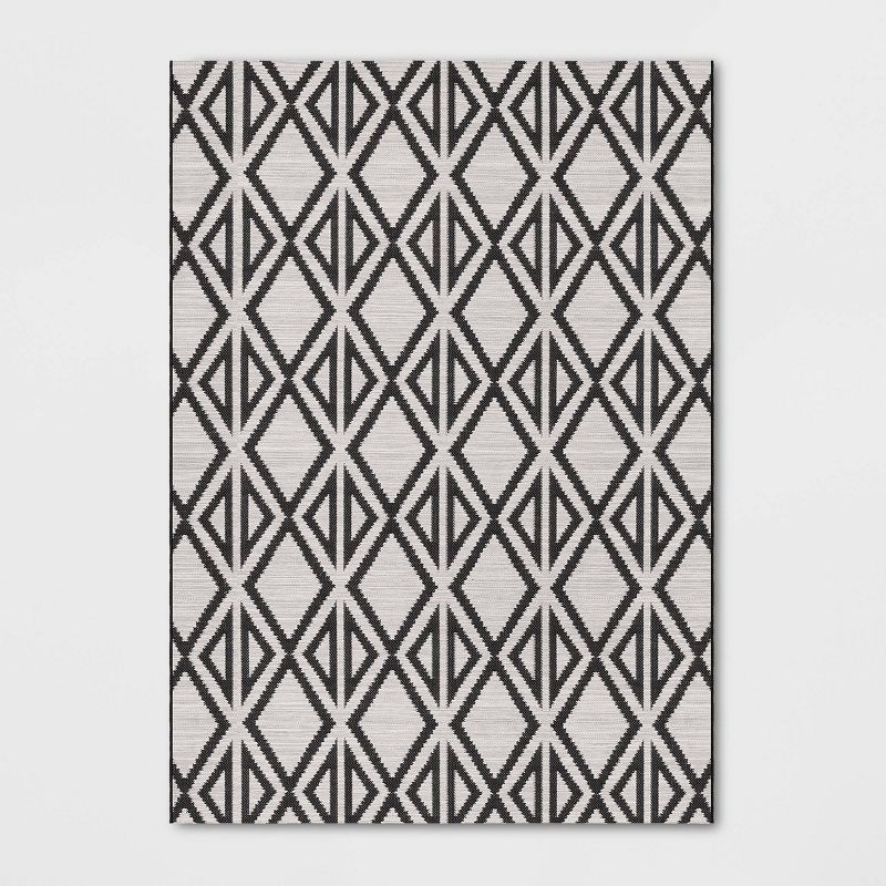 Outdoor Rug Diamond Black - Project 62™ | Target